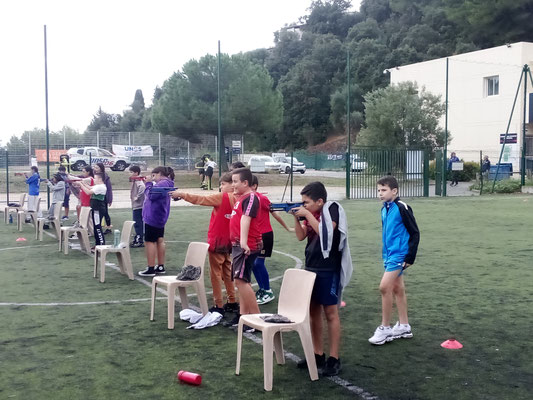 Séance de laser run pour les élèves de l'A.S. Risso