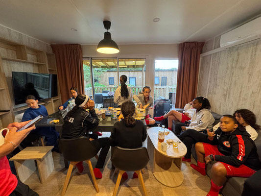 Le matin dans les mobil home