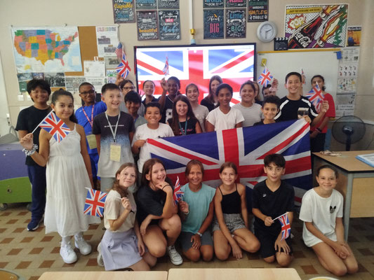Les élèves de la 6ème internationale britannique