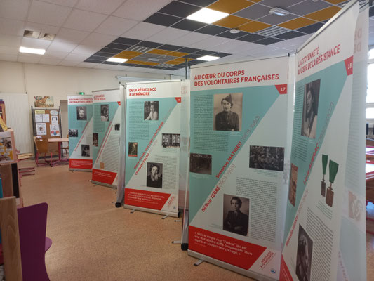 L'exposition Résistantes & Combattantes au CDI