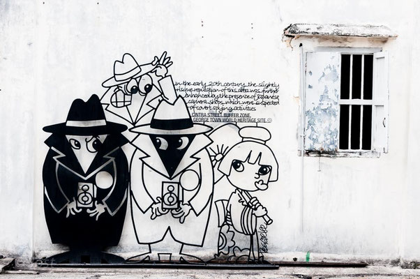 Street Art Penang George Town; 2nd job of a photographer
