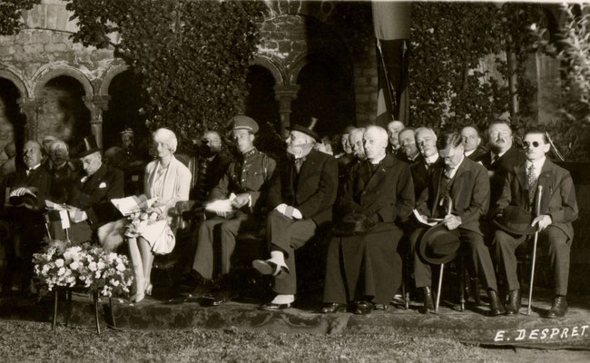 30 août 1926 - Inauguration des nouvelles cloches de la collégiale en présence du prince Léopold et de la princesse Astrid