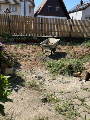 Vorbereitung Gartenanlage