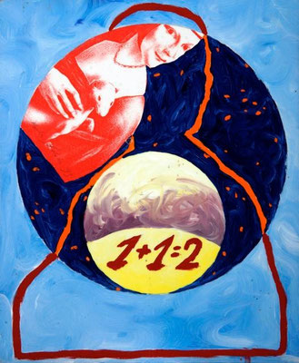 collage on hardboard, resin lacquer mixture coating, proprietary technique, 33x27,5 cm
