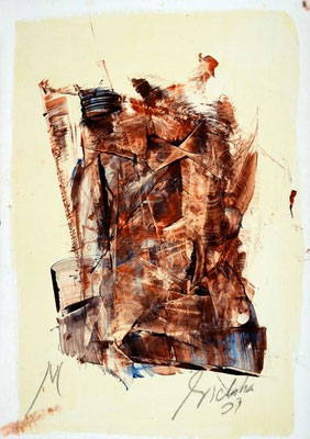 oil on cardboard, 50x35,5 cm