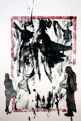 oil on paper, 42x59 cm