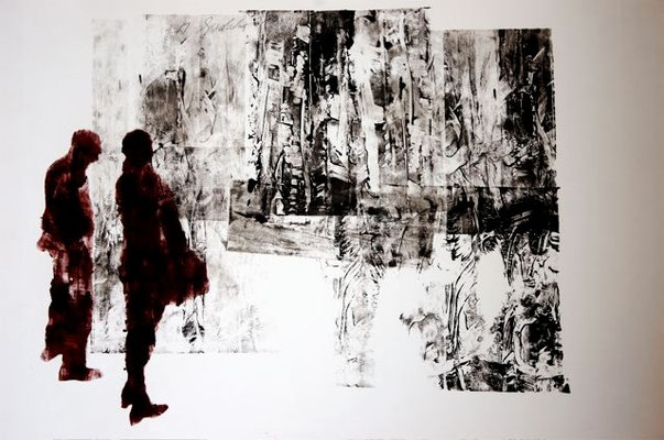 oil on paper, 42x59 cm