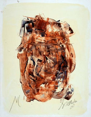 oil on cardboard, 55x43 cm
