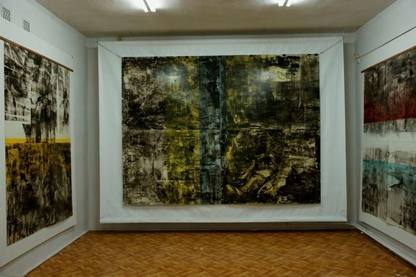 oil on cardboard, 239x320 cm