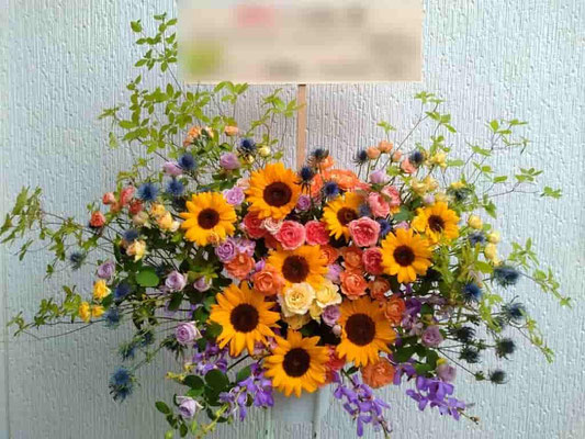 公演祝スタンド花