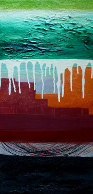 Arcadia, Acryl auf Leinwand, 80x40 cm