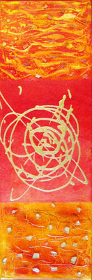 Red, Acryl auf Leinwand, 60x20cm