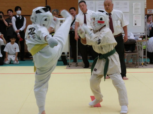 少年部の試合の様子