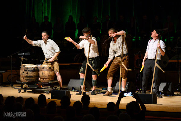 Alpin Drums oder: die Sensenmäner. Foto: Burkhard Schade