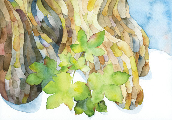 2019年「春の鼓動」　水彩