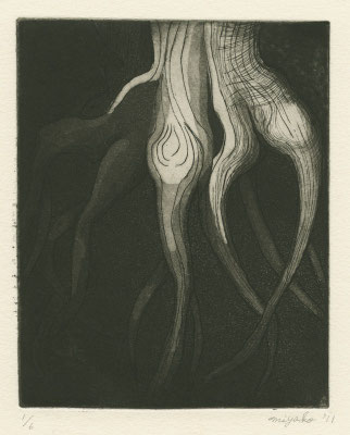 2011年「刻」13.8cm×10.8cm 銅版画