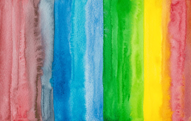 2013年「Rainbow」20.5cm×12.7cm 水彩