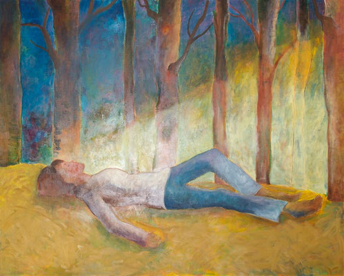 2009年「動き出す日」130cm×162cm 油彩