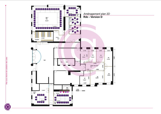Plan 2D du rez-de-chaussée