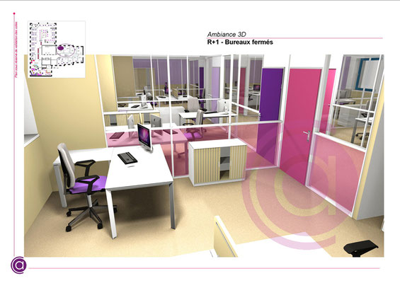 3D d'un bureau individuel