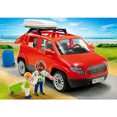 Playmobil - Voiture avec coffre de toit