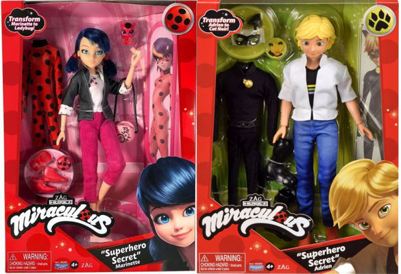 Poupées Miraculous - Ladybug & Chat Noir