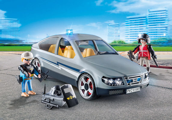 Playmobil - Voiture banalisée et policiers
