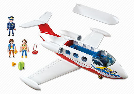 Playmobil - Avion avec pilote et touristes