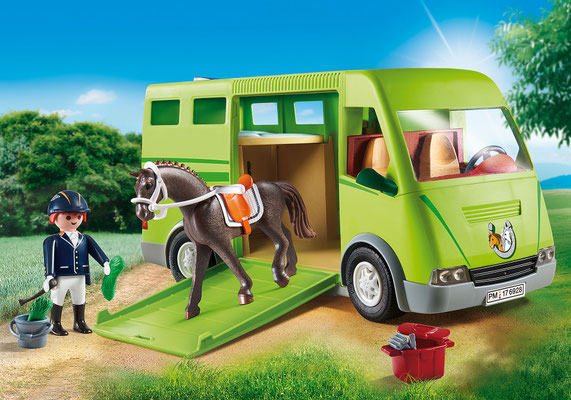 Playmobil - Cavalier avec van et cheval