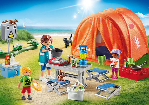 Playmobil - Tente et campeurs