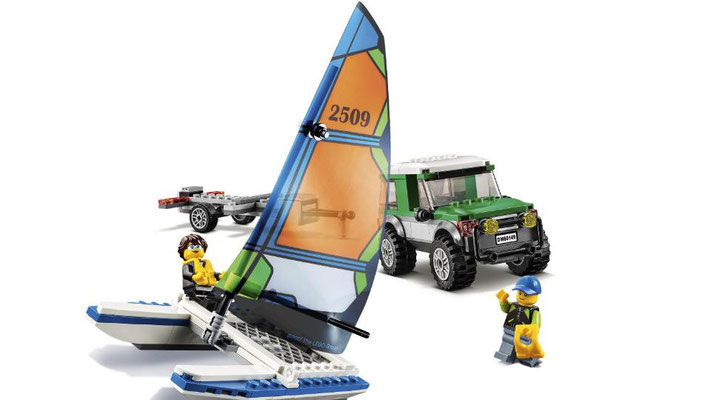 Lego City - Le 4x4 avec catamaran