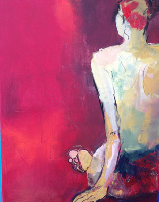 Am Rand, Acryl auf Leinwand, 60x80