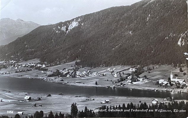 Oberdorf, Gatschach und Techendorf   -   Quelle: Michael Skihar "Alte Ansichten vom Weißensee in Kärnten"