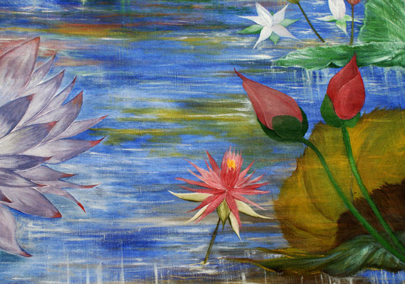 Waterlily pond_boazart_painting_illustration_boaz george_artsvilla