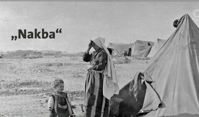 Nakba ist ein arabisches Wort und steht für die Flucht der Juden nach 1948