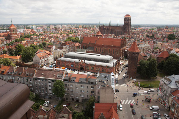Blick auf die Danziger Altstadt, Juli 2013