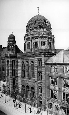 Kriegsschäden an der Synagoge (1948), Berlin
