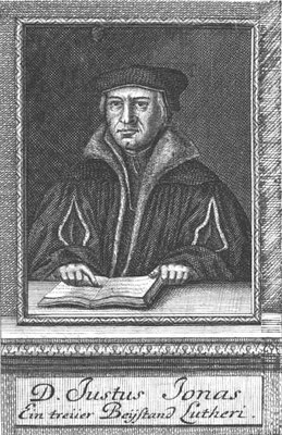Justus Jonas, Kupferstich 16. Jahrhundert
