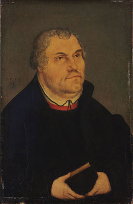 Lucas Cranach der Jüngere, Porträt Martin Luthers, 1555
