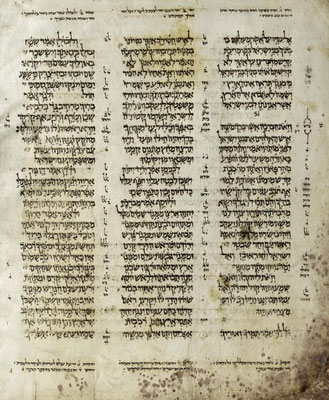 Masoretischer Codex von Aleppo, Tiberias, um 920