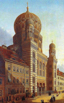 Das Äußere der Synagoge 1865, Berlin