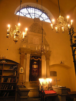 Innenansicht der Remuh-Synagoge, Kazimierz, Krakau