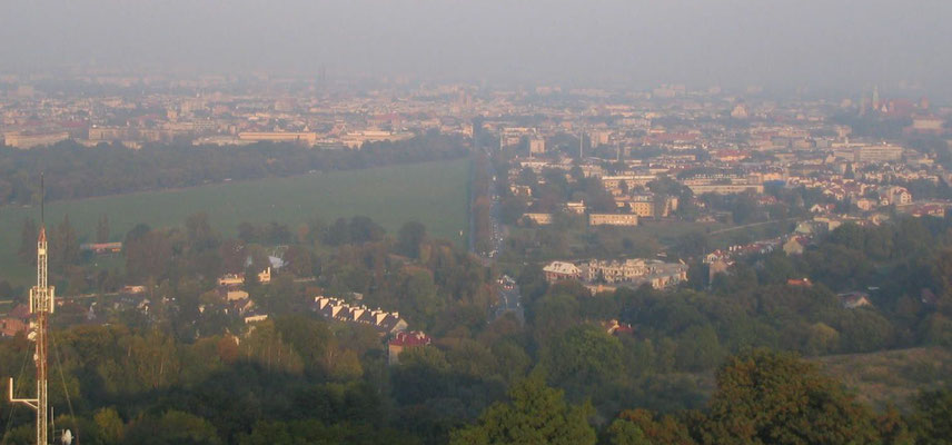 Błonia vom Kościuszko-Hügel aus gesehen