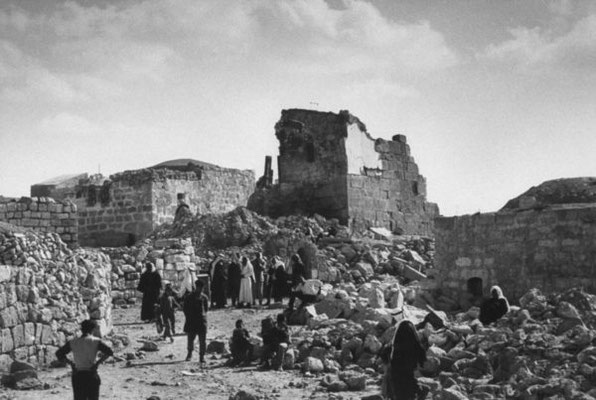 Samua (Westjordanland) nach der israelischen Militäroperation im November 1966