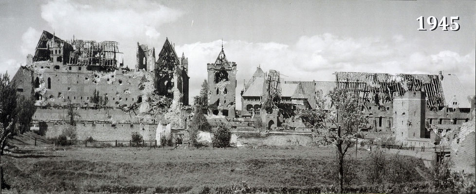 Marienburg nach der Zerstörung (1945)