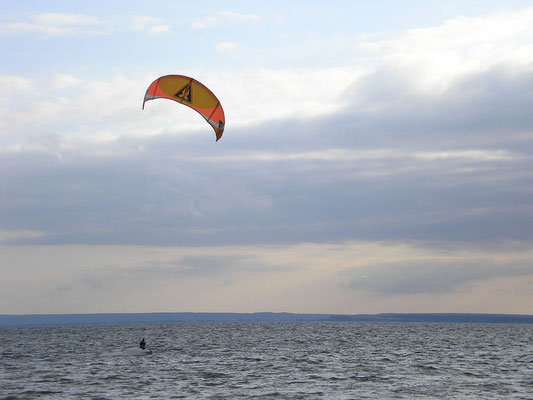 Kite-Surfer vor Hel