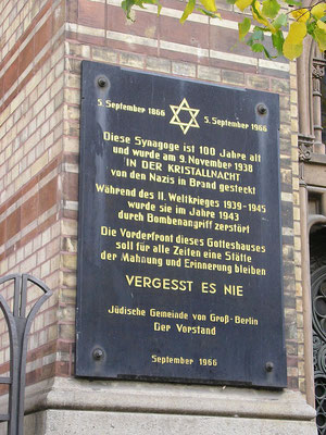 Gedenktafel von 1966, Berlin