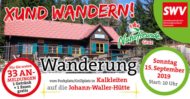 XUND-bleiben-Wanderung auf die Johann-Waller-Hütte (Schöckl) am 15.09.2019