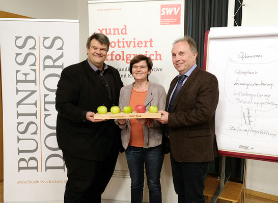 SWV-Präsident KR Karlheinz Winkler, NABg. Birgit Sandler, KR Willibald Mautner