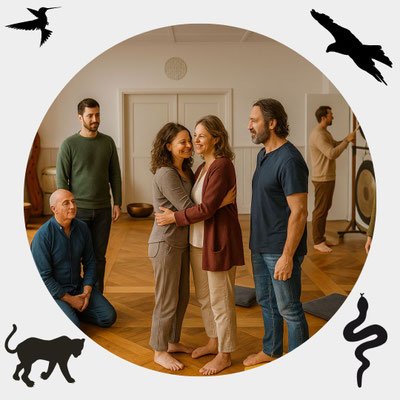 7-Generationen Aufstelllung, Aufstellung & Schamanismus